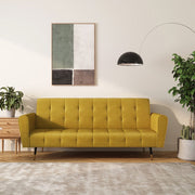 Alessia Velvet Sofa Bed with Buttons