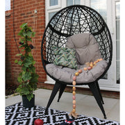 Bradway KD Leisure Standing Chair Garden Rattan Egg Chair with Rain Cover option