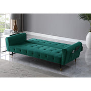 Alessia Green Velvet Sofa Bed