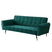 Alessia Green Velvet Sofa Bed
