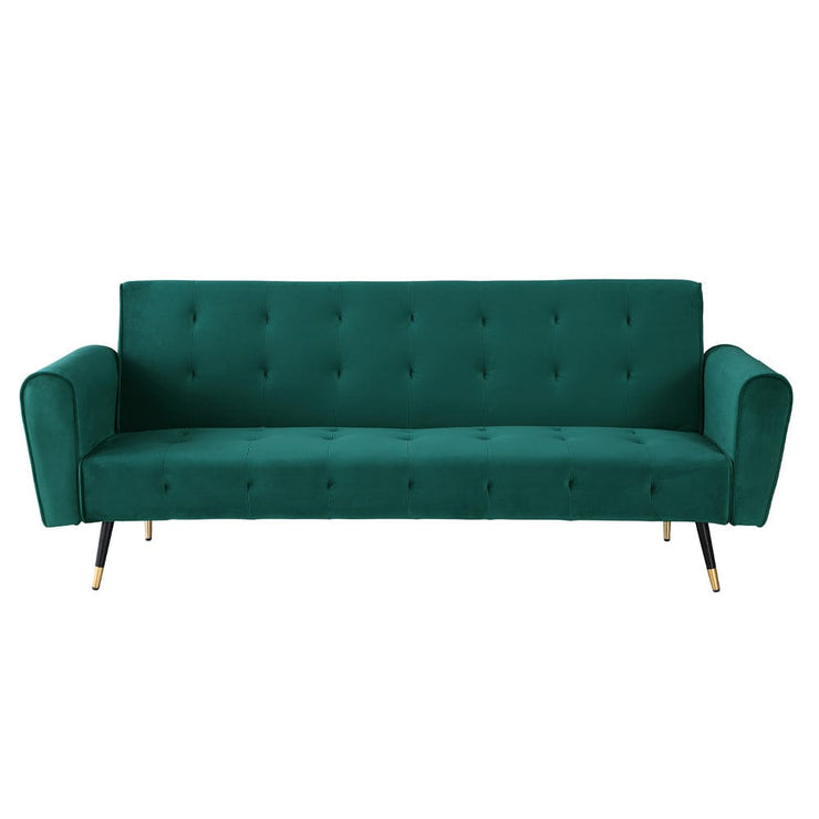 Alessia Green Velvet Sofa Bed