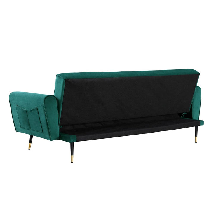 Alessia Green Velvet Sofa Bed