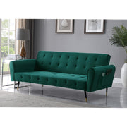 Alessia Green Velvet Sofa Bed