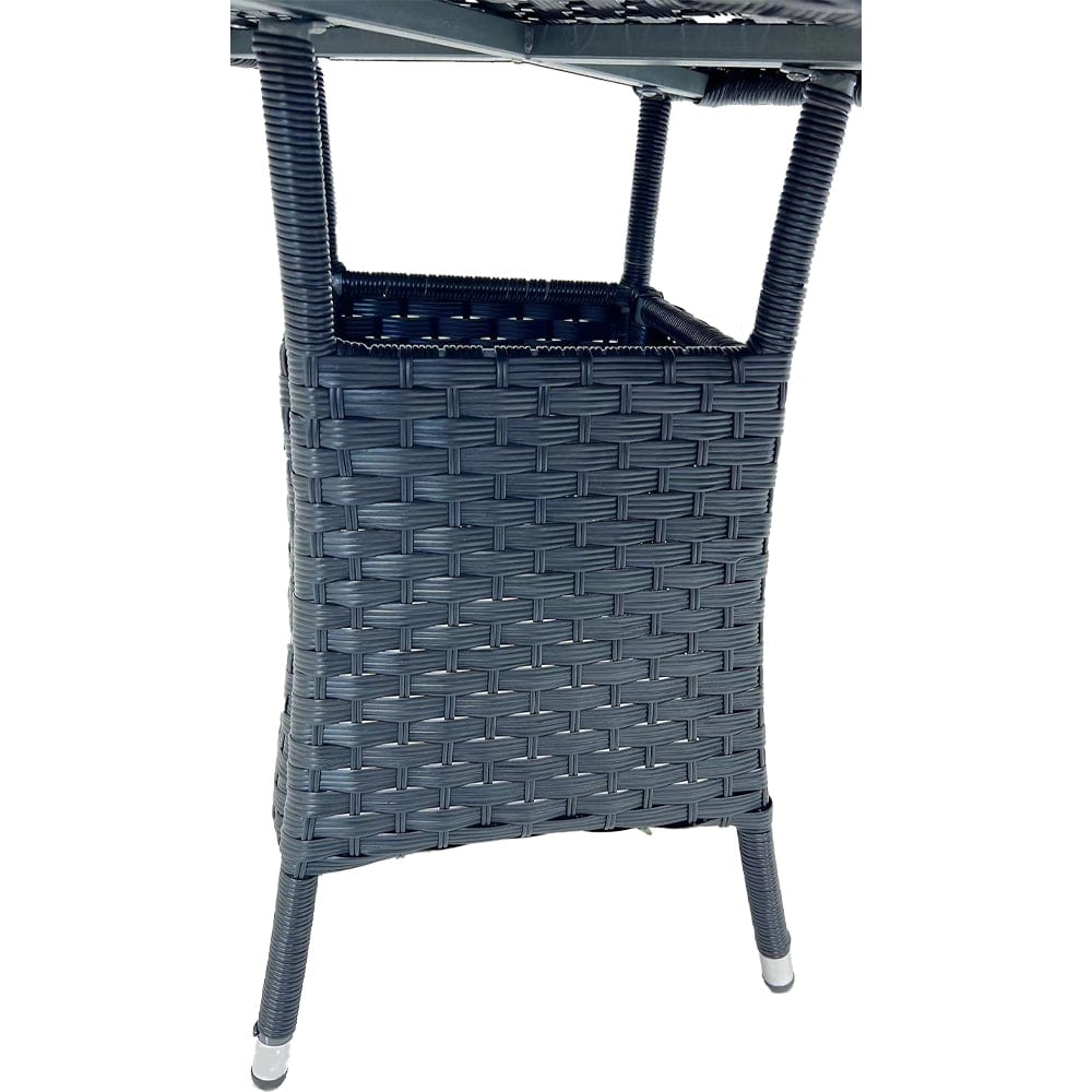 Aura 2 Seater Armchair Bistro Set Garden Rattan Set with Raincover