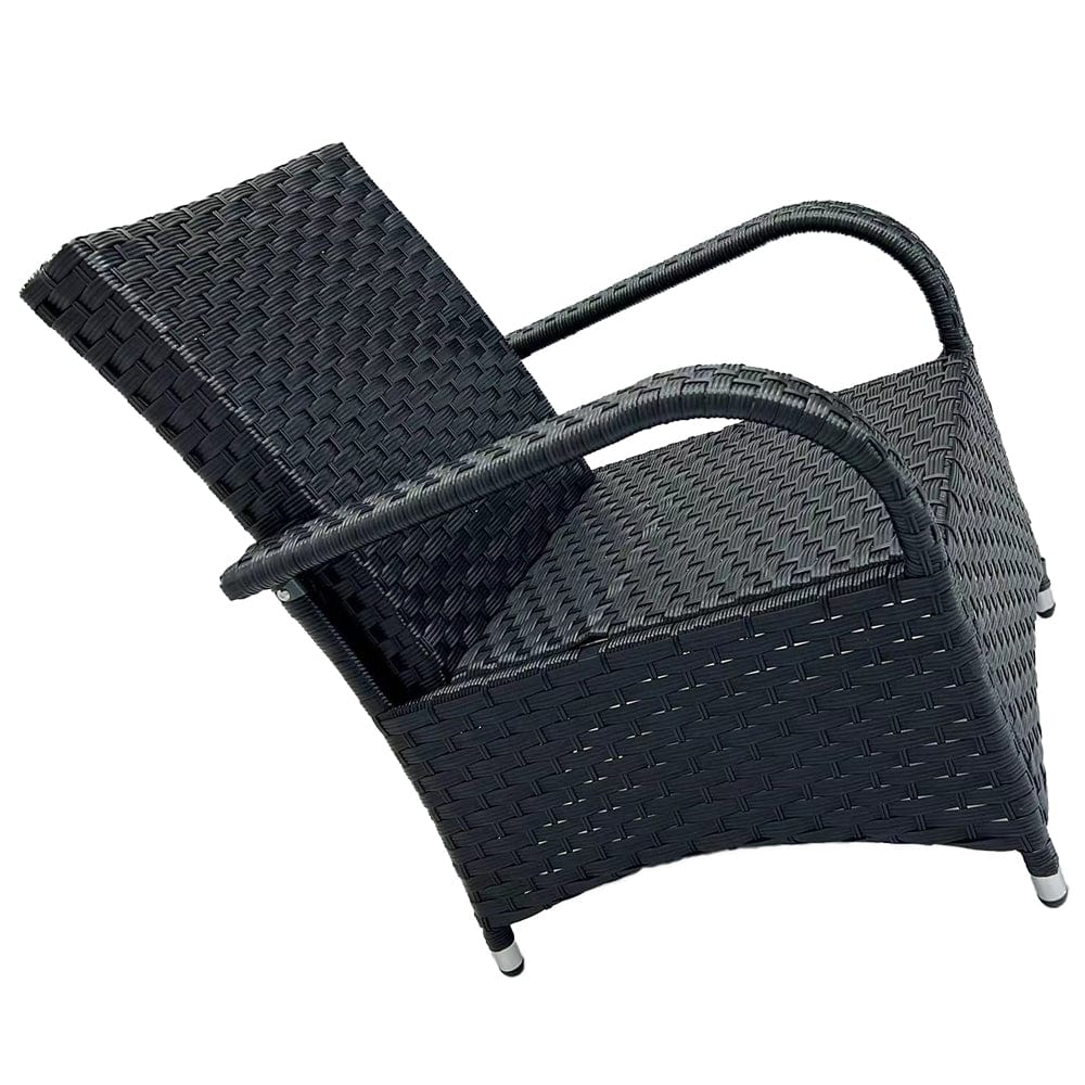 Aura 2 Seater Armchair Bistro Set Garden Rattan Set with Raincover