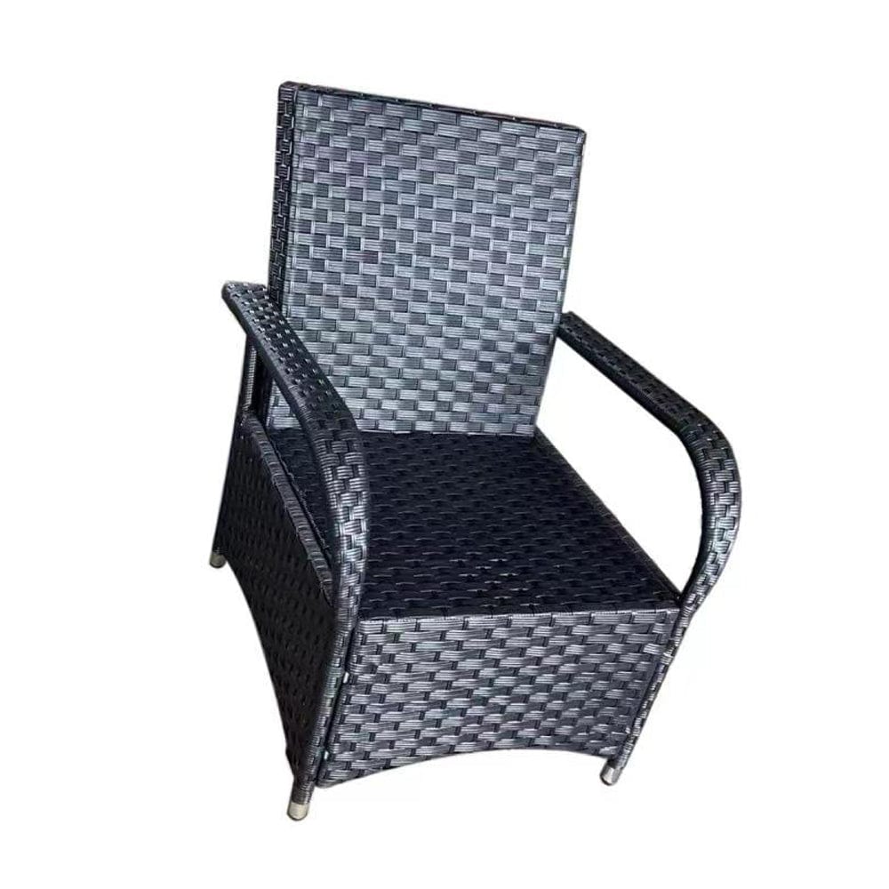 Aura 2 Seater Armchair Bistro Set Garden Rattan Set with Raincover