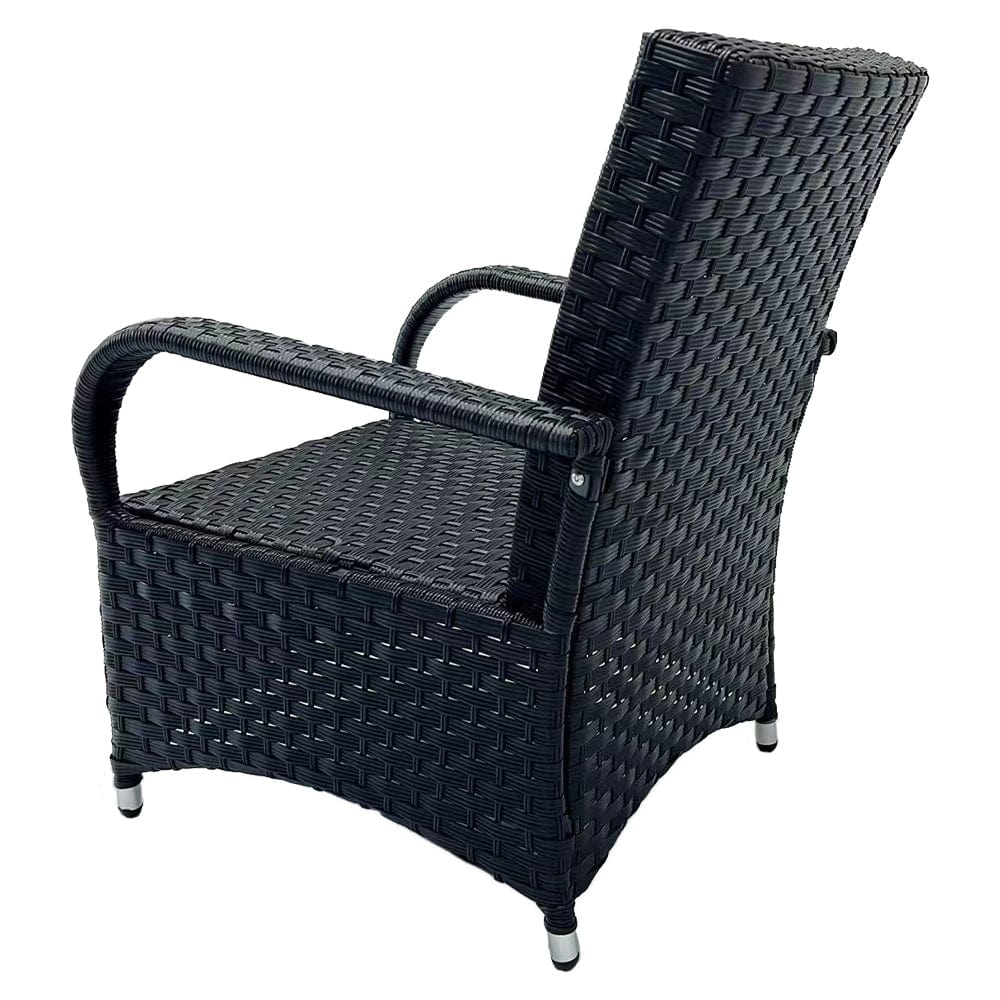 Aura 2 Seater Armchair Bistro Set Garden Rattan Set with Raincover