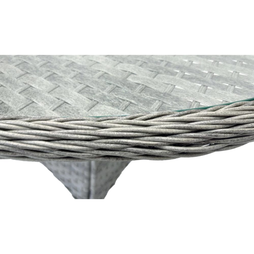 Aura 2 Seater Armchair Bistro Set Garden Rattan Set with Raincover