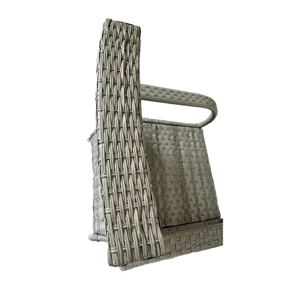 Aura 2 Seater Armchair Bistro Set Garden Rattan Set with Raincover