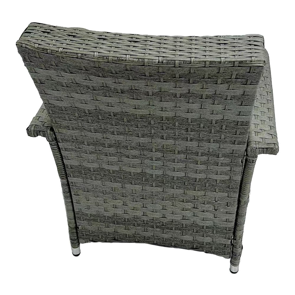 Aura 2 Seater Armchair Bistro Set Garden Rattan Set with Raincover