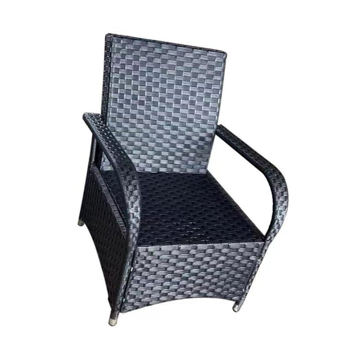 Aura 4 Seater Round Dining Table Set Rattan Garden Set with Raincover