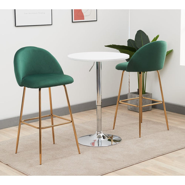 Aurora Velvet Bar Stool - Set Of 2