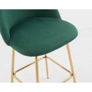 Aurora Velvet Bar Stool - Set Of 2
