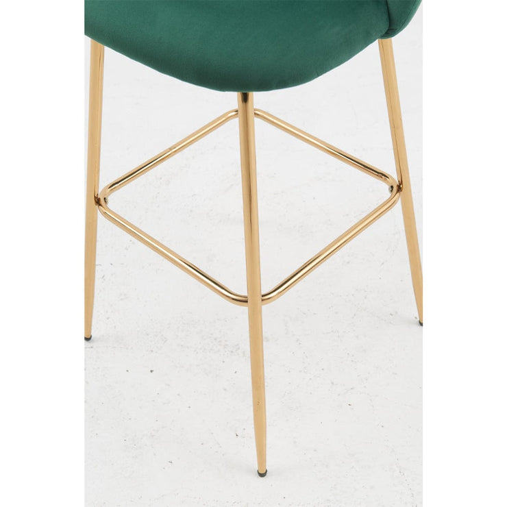 Aurora Velvet Bar Stool - Set Of 2