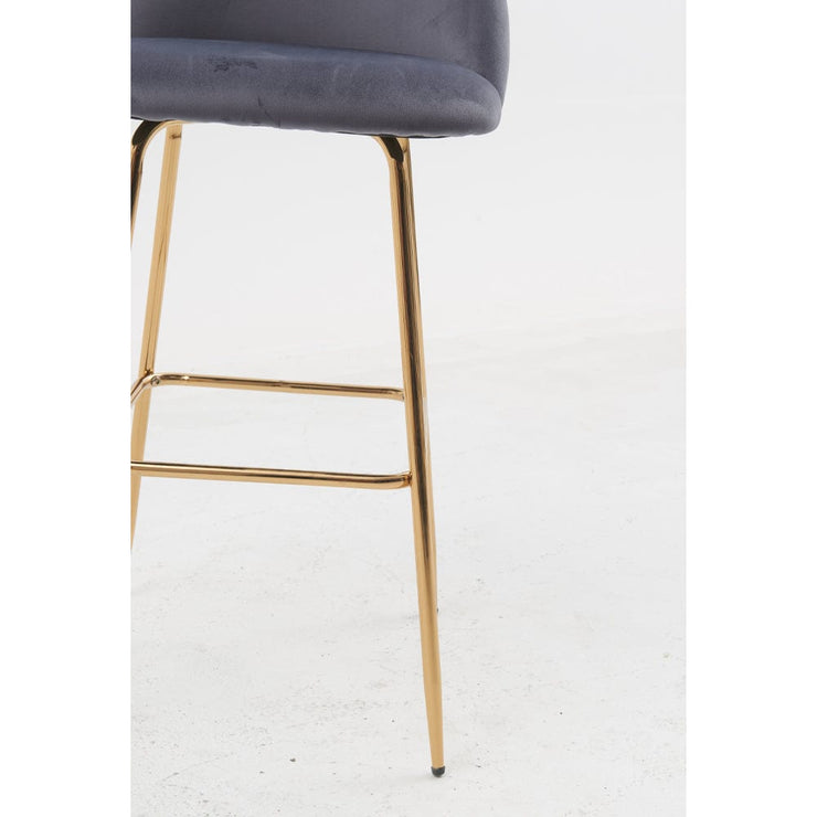 Aurora Velvet Bar Stool - Set Of 2