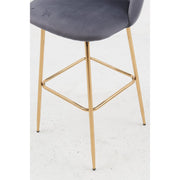 Aurora Velvet Bar Stool - Set Of 2