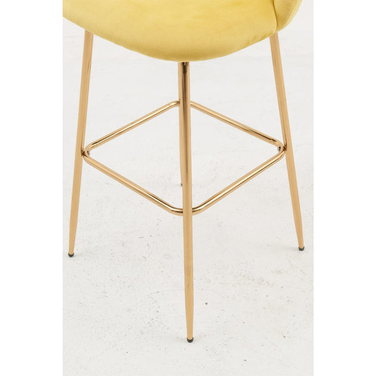 Aurora Velvet Bar Stool - Set Of 2