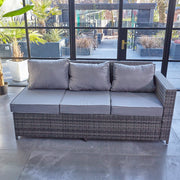 Barcelona 9 Seater Rattan Garden Furniture Dining Set In Grey, Garden Furniture, Furniture Maxi, Furniture Maxi