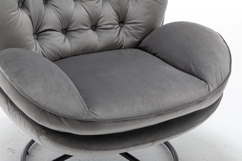 Sol Swivel Chair With Footstool