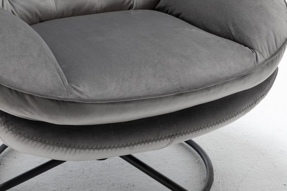 Sol Swivel Chair With Footstool
