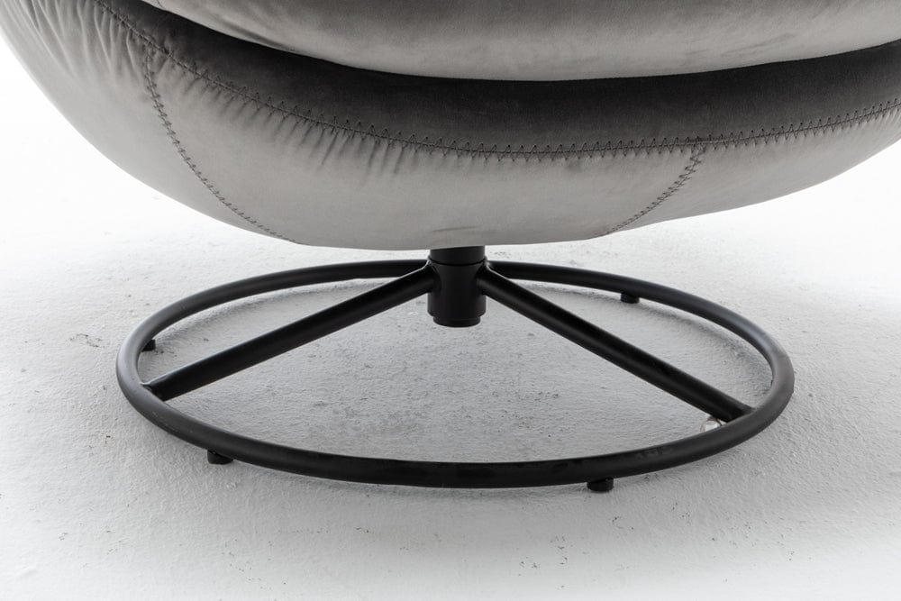 Sol Swivel Chair With Footstool