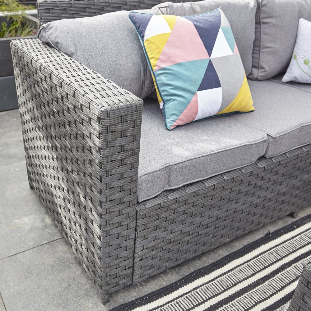 Barcelona Black Modular 8 Seater Rattan Corner Sofa Set, Garden Furniture, Furniture Maxi, Furniture Maxi