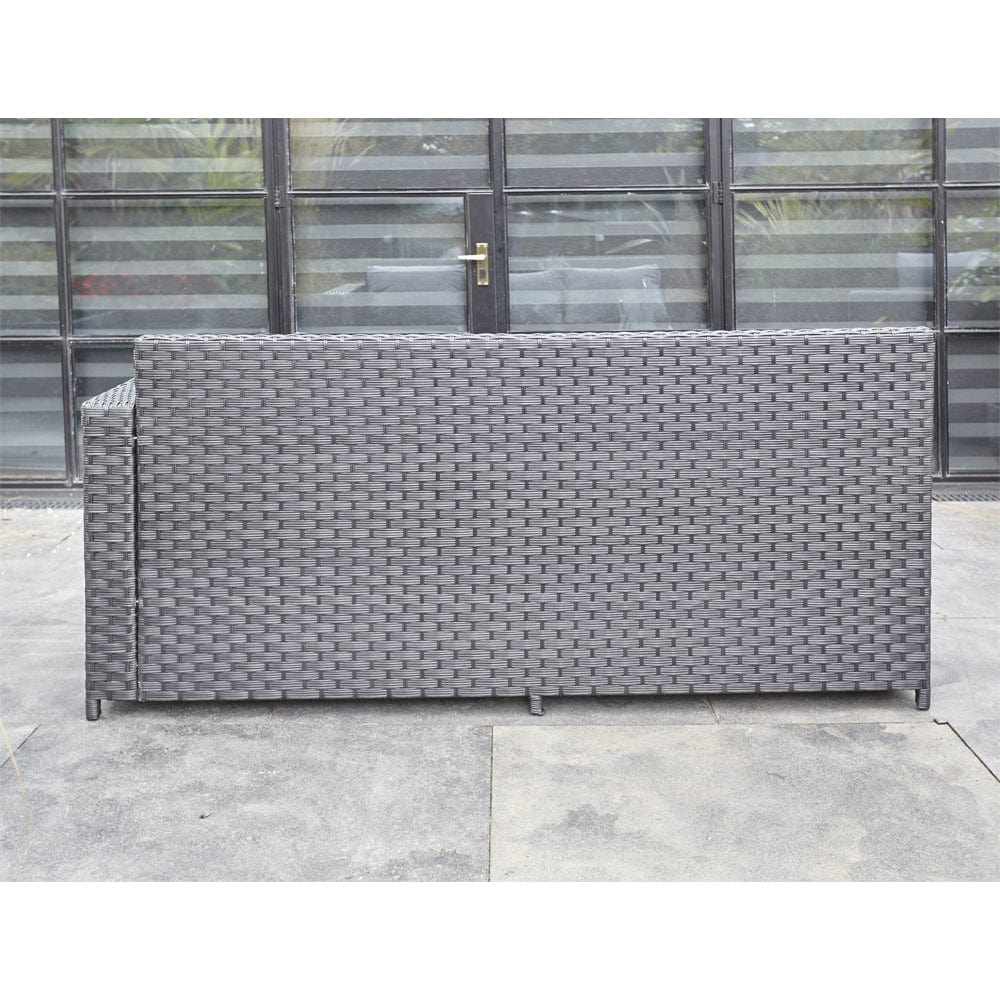 Barcelona Black Modular 8 Seater Rattan Corner Sofa Set, Garden Furniture, Furniture Maxi, Furniture Maxi