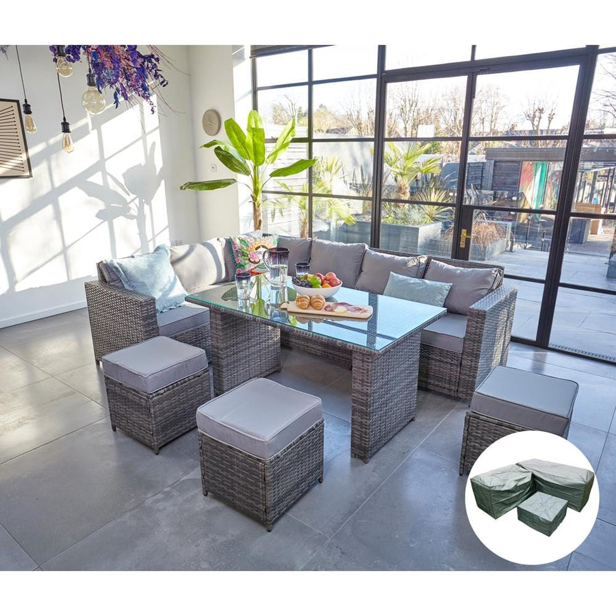 Grey Rattan Garden Furniture Free Delivery