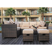 Barcelona Brown Modular 8 Seater Rattan Corner Sofa Set, Garden Furniture, Furniture Maxi, Furniture Maxi