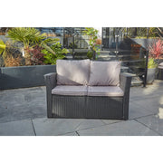 Rosen 4 Seater Rattan Garden Furniture Set In Black, Garden Furniture, Furniture Maxi, Furniture Maxi