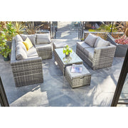 Vancouver 9 Seater Corner Rattan Garden Set In Grey, Garden Furniture, Furniture Maxi, Furniture Maxi