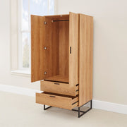 Stíl Thionscail Belluno 2 Wardrobe Drawer Doras 2