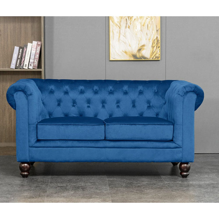 Chesterfield 3+2 Seater Velvet Sofa Set