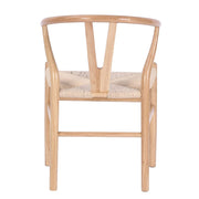 Set Of 2 Boho Beech Wood Dining Chairs