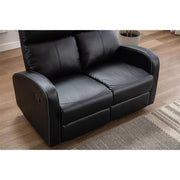 Boston 3+2+1 Black Leather Recliner Sofa Set, Living Room Furniture, Furniture Maxi, Furniture Maxi