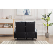 Boston 3+2+1 Black Leather Recliner Sofa Set, Living Room Furniture, Furniture Maxi, Furniture Maxi