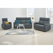 Boston 3+2+1 Dark Grey Leather Recliner Sofa Set, Living Room Furniture, Furniture Maxi, Furniture Maxi