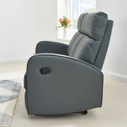 Boston 3+2+1 Dark Grey Leather Recliner Sofa Set, Living Room Furniture, Furniture Maxi, Furniture Maxi