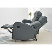 Boston 3+2+1 Dark Grey Leather Recliner Sofa Set, Living Room Furniture, Furniture Maxi, Furniture Maxi