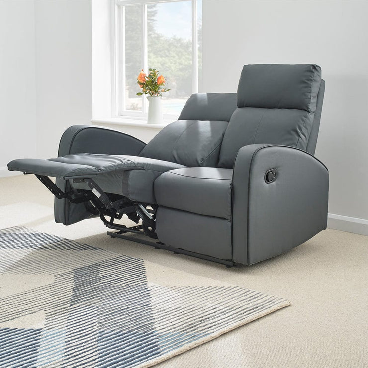 Boston 3+2+1 Dark Grey Leather Recliner Sofa Set, Living Room Furniture, Furniture Maxi, Furniture Maxi