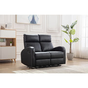 Boston 3+2 Black Leather Recliner Sofa Set, Living Room Furniture, Furniture Maxi, Furniture Maxi