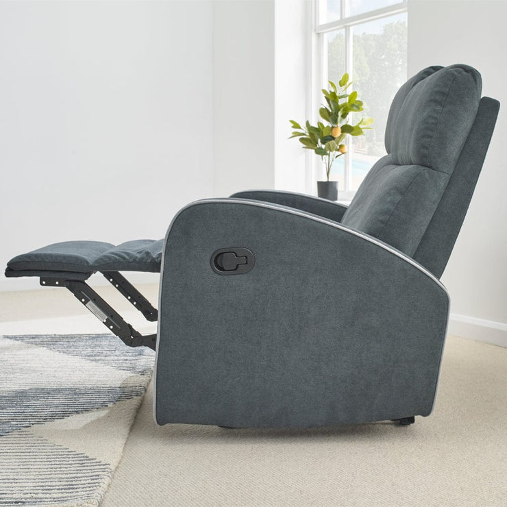 Boston 3+2 Dark Grey Fabric Recliner Sofa Set, Living Room Furniture, Furniture Maxi, Furniture Maxi