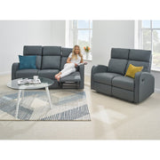 Boston 3+2 Dark Grey Leather Recliner Sofa Set, Living Room Furniture, Furniture Maxi, Furniture Maxi