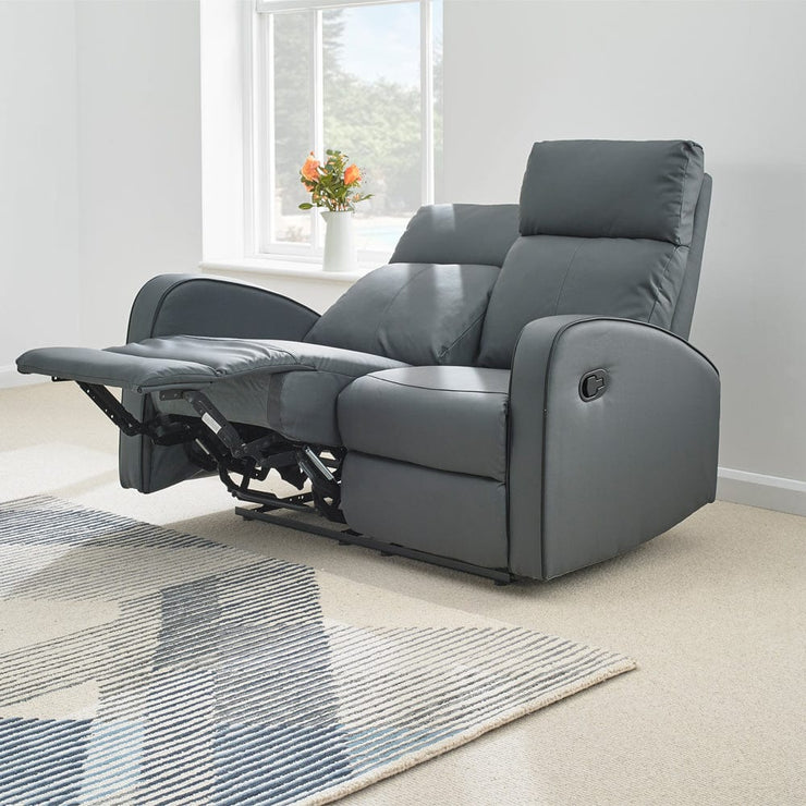 Boston 3+2 Dark Grey Leather Recliner Sofa Set, Living Room Furniture, Furniture Maxi, Furniture Maxi