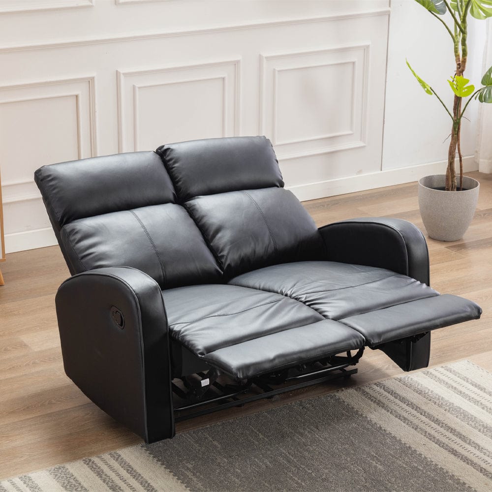 Faux leather 2 clearance seater recliner sofa
