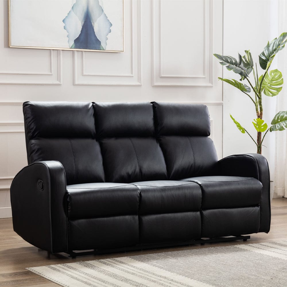 3 seater on sale leather lounge
