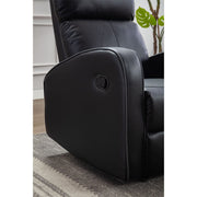 Boston Black Leather Recliner Armchair - Furniture Maxi