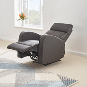 Boston Brown Leather Recliner Armchair - Furniture Maxi