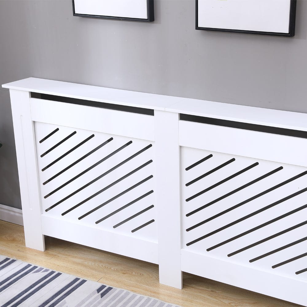 Denton White Modern Grill Radiator Cover
