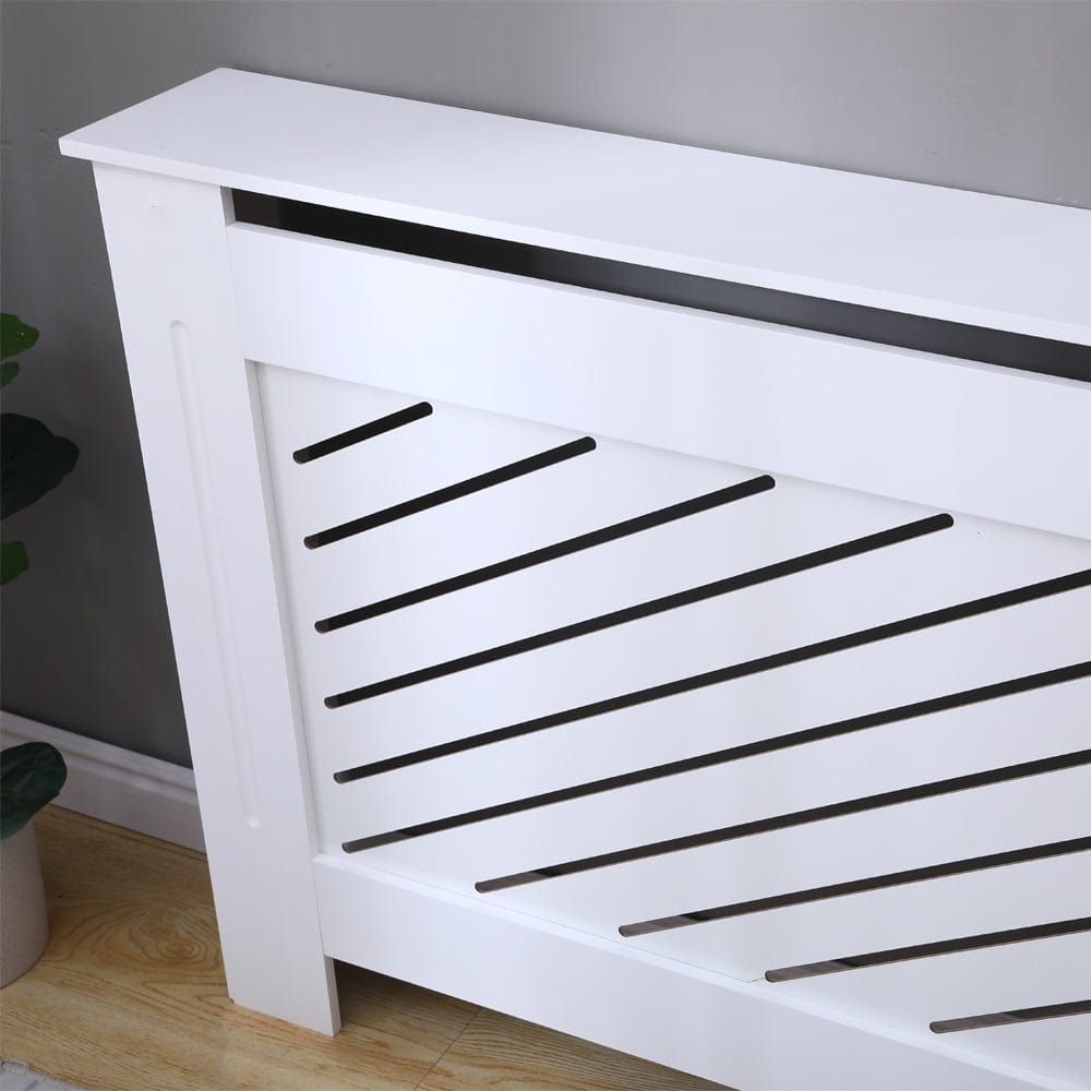 Denton White Modern Grill Radiator Cover